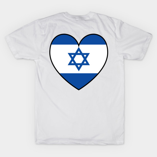 Flag of Israel - Israel Flag in Heart - Freedom by Gold Turtle Lina